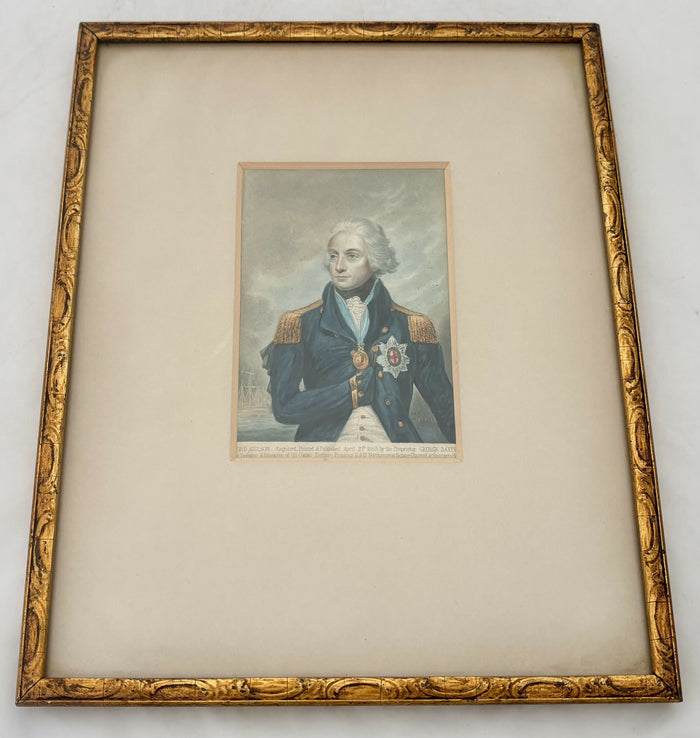 Vice-Admiral Viscount Horatio Nelson Portrait Print, After Baxter & Abbott.