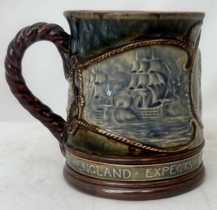 Vice Admiral Viscount Horatio Nelson, Royal Doulton Centenary Mug, circa 1905.