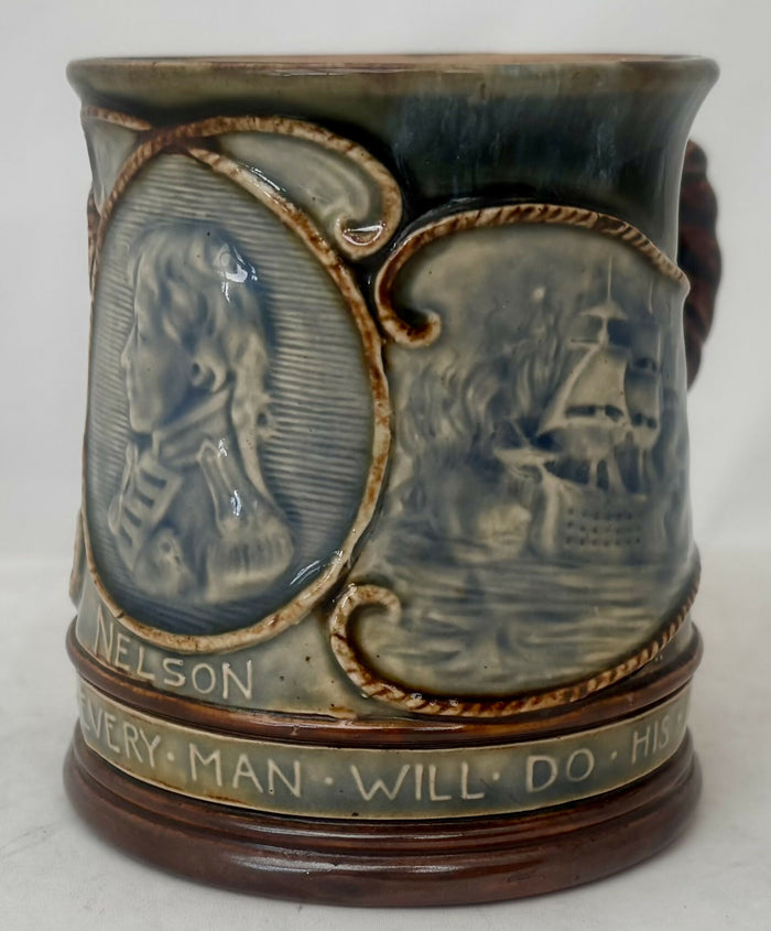 Vice Admiral Viscount Horatio Nelson, Royal Doulton Centenary Mug, circa 1905.