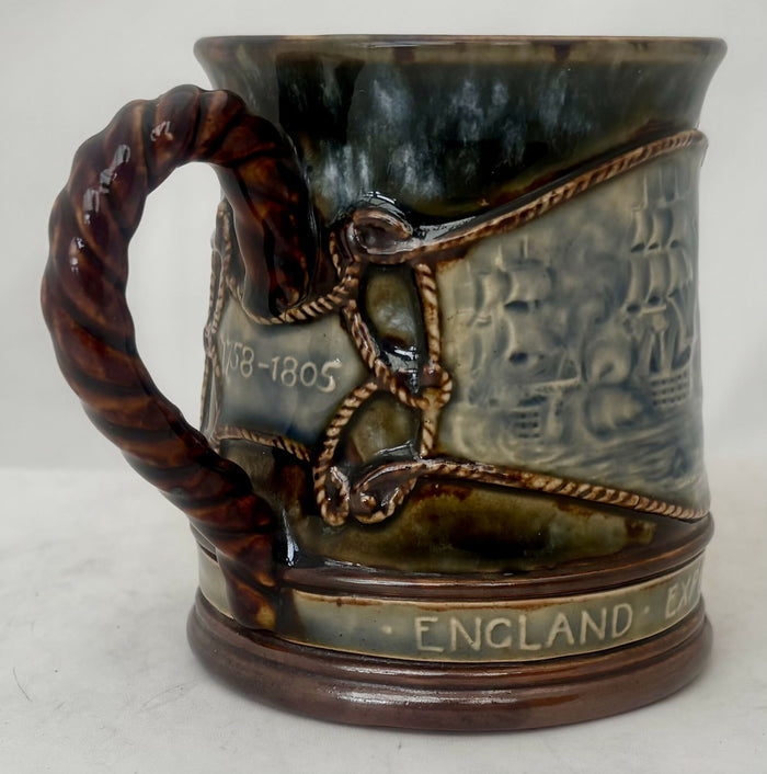 Vice Admiral Viscount Horatio Nelson, Royal Doulton Centenary Mug, circa 1905.