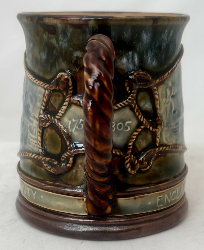 Vice Admiral Viscount Horatio Nelson, Royal Doulton Centenary Mug, circa 1905.