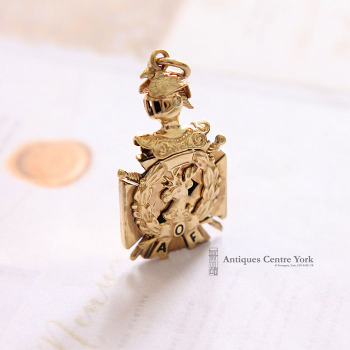Victorian Gilt Metal Ancient Order of Foresters Court Jewel Medal