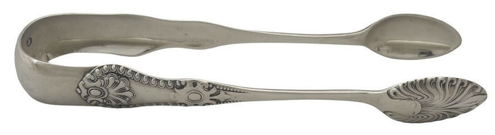 Victorian Pair of Scottish Silver Sugar Tongs. Glasgow 1874, Robert Scott. 1.7 troy ounces.