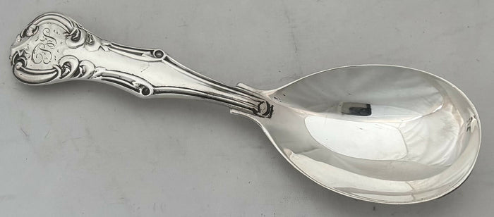 Victorian Silver Caddy Spoon. London 1854, Charles Wallis.