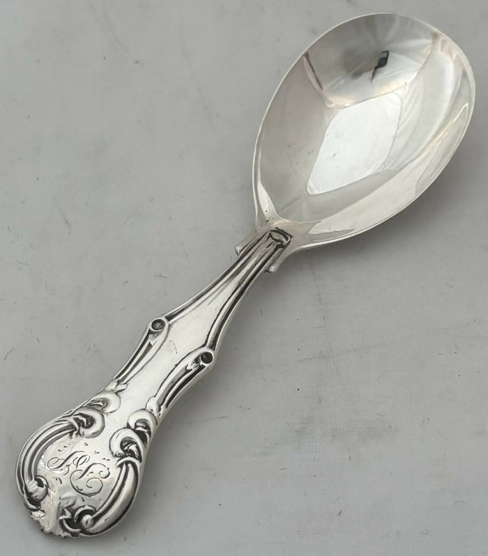 Victorian Silver Caddy Spoon. London 1854, Charles Wallis.
