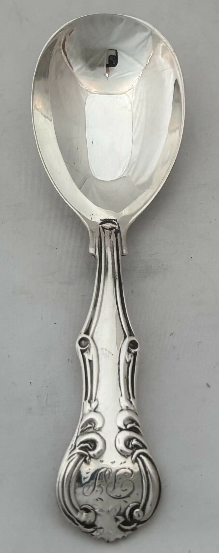 Victorian Silver Caddy Spoon. London 1854, Charles Wallis.