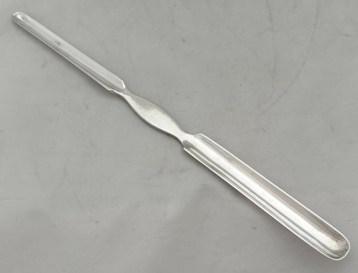 Victorian Silver Marrow Scoop. Sheffield 1895 Atkin Brothers. 1.2 troy ounces.