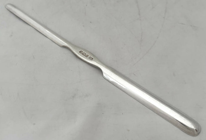 Victorian Silver Marrow Scoop. Sheffield 1895 Atkin Brothers. 1.2 troy ounces.