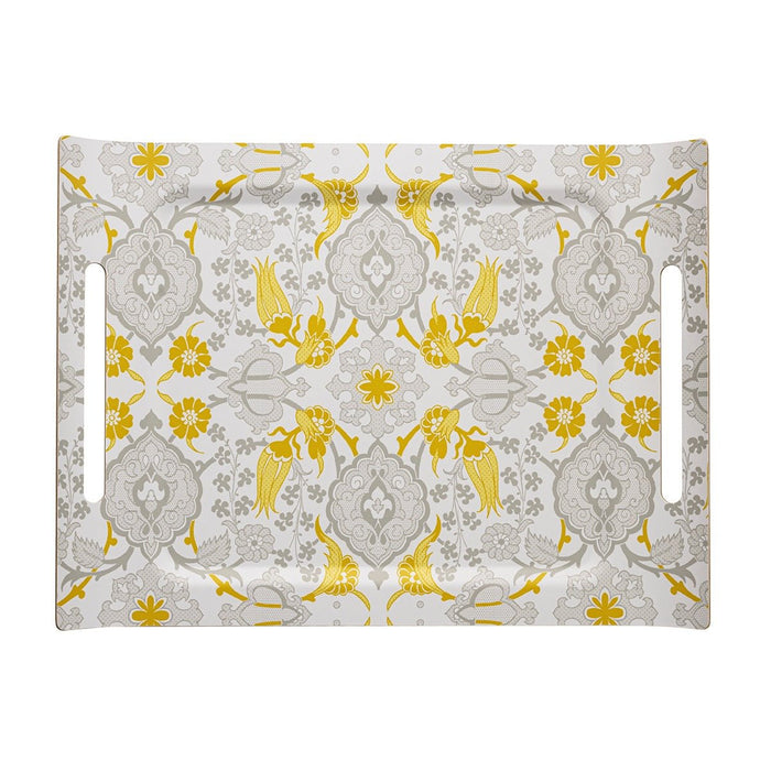 Voyage Iconique Grey Tray By Le Jacquard Francais at Fig Linens and Home