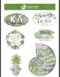 Watercolor Sticker Sheet - Kappa Delta