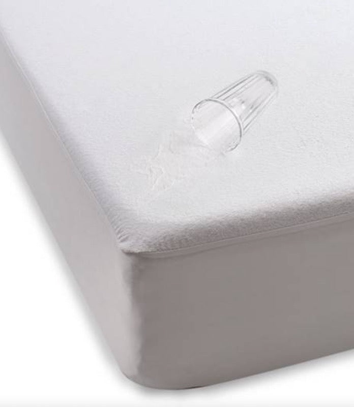 Downright Waterproof Mattress Protector by Downright - King Mattress Protector 78" x 80" x 14" White at FIG LINENS AND HOME - 1