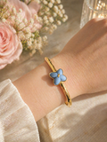 Wedgwood Blue Jasperware Gold Tone Bracelet