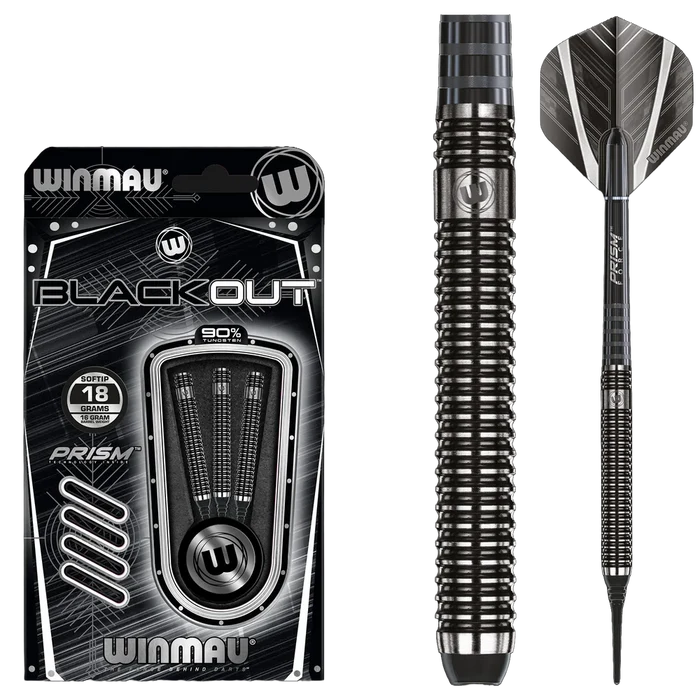 Winmau Blackout Soft Tip Dart Set