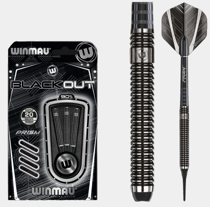 Winmau Blackout Soft Tip Dart Set