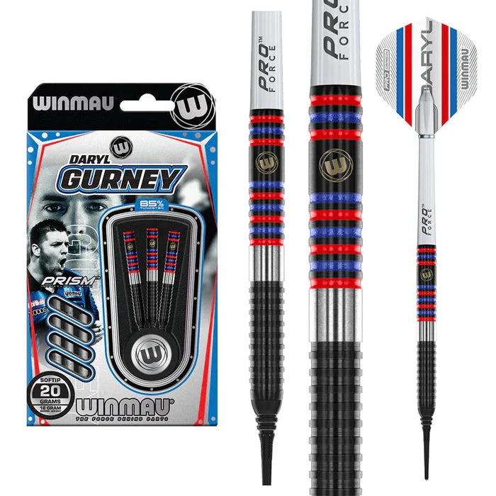 Winmau Daryl Gurney 85% Pro-Series Soft Tip Dart Set - 20g
