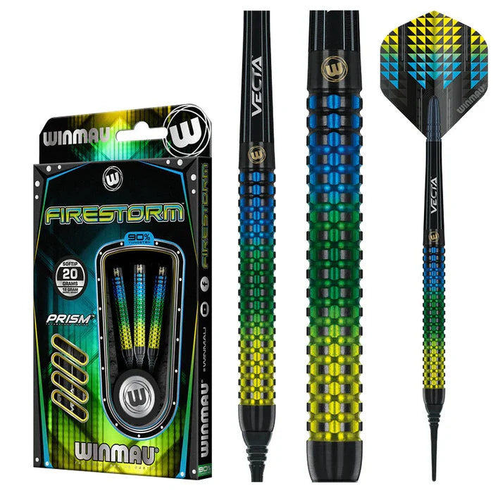 Winmau Firestorm 90% Soft Tip Dart Set - 20g