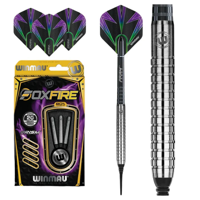 Winmau Foxfire 80% Soft Tip Dart Set - 20g