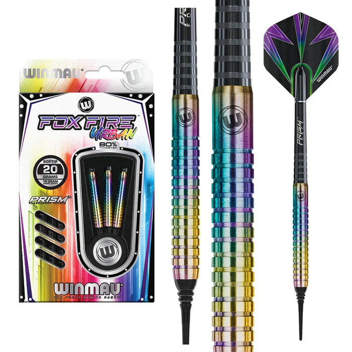 Winmau Foxfire Urban 80% Soft Tip Dart Set - 20g