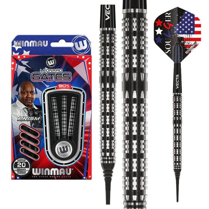 Winmau Leonard Gates 90% Soft Tip Dart Set - 20g