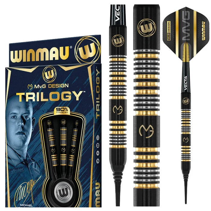 Winmau MvG Trilogy Soft Tip Dart Set - 20g