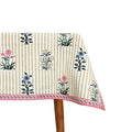 Yellow Jodhpur Stripe Tablecloth
