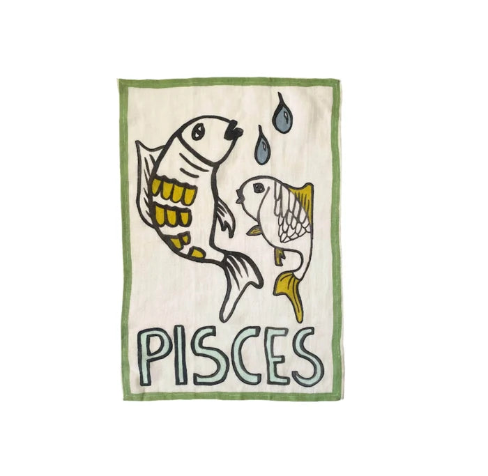 Zodiac Tea Towel